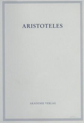 Grumach / Rapp / Aristoteles | Peri hermeneias | E-Book | sack.de
