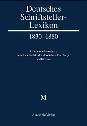 Jacob / Lindenberg / Raabe |  Deutsches Schriftstellerlexikon 1830-1880 /M | Buch |  Sack Fachmedien