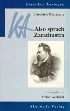 Gerhardt |  Friedrich Nietzsche: Also sprach Zarathustra | Buch |  Sack Fachmedien