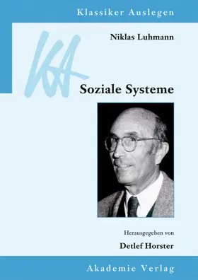 Horster |  Niklas Luhmann: Soziale Systeme | Buch |  Sack Fachmedien