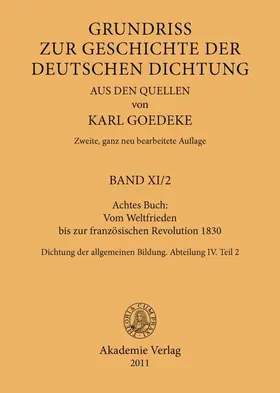 Goedeke |  Achtes Buch: Vom Weltfrieden bis zur französischen Revolution 1830 | eBook | Sack Fachmedien
