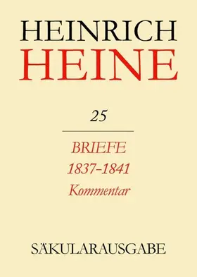 Stöcker |  Briefe an Heine 1837-1841. Kommentar | eBook | Sack Fachmedien
