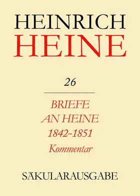 Stöcker |  Briefe an Heine 1842-1851. Kommentar | eBook | Sack Fachmedien