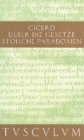 Cicero / Nickel | De legibus / Über die Gesetze | Buch | 978-3-05-005457-5 | sack.de