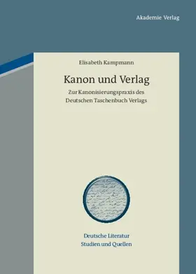 Kampmann | Kanon und Verlag | E-Book | www.sack.de