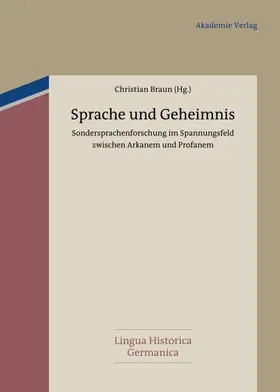 Braun |  Sprache und Geheimnis | eBook | Sack Fachmedien