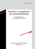 Jaeggi / Loick |  Karl Marx ¿ Perspektiven der Gesellschaftskritik | Buch |  Sack Fachmedien