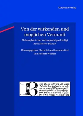 Winkler |  Von der wirkenden und möglichen Vernunft | eBook | Sack Fachmedien