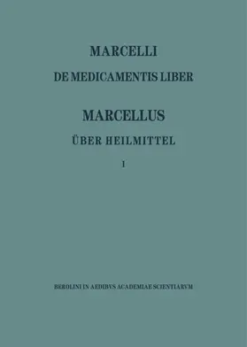 Niedermann |  Marcellus – Über Heilmittel 1 | eBook | Sack Fachmedien