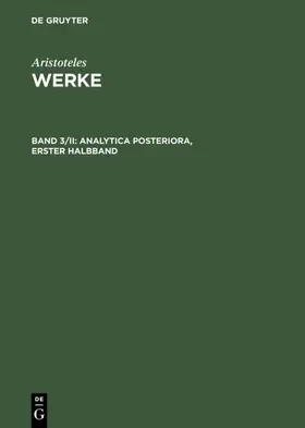  Analytica posteriora | eBook | Sack Fachmedien