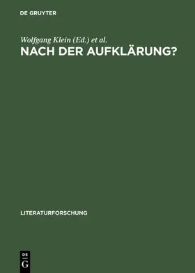 Klein / Naumann-Beyer | Nach der Aufklärung? | E-Book | www.sack.de