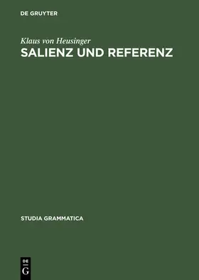 Heusinger | Salienz und Referenz | E-Book | sack.de