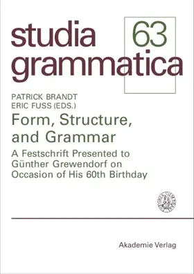 Brandt / Fuß |  Form, Structure, and Grammar | eBook | Sack Fachmedien