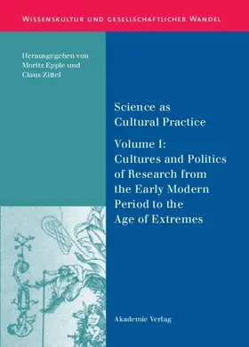Epple / Zittel | Science as Cultural Practice | E-Book | sack.de