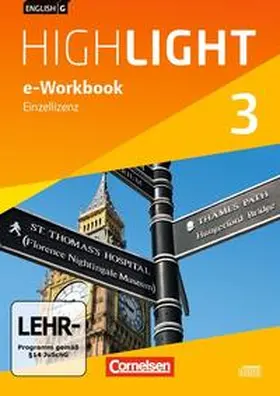  English G Highlight - Hauptschule / Band 3: 7. Schuljahr - e-Workbook auf CD-ROM | Sonstiges |  Sack Fachmedien