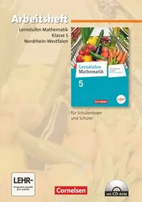  Lernstufen Mathematik 5. Schuljahr. Arbeitsheft mit eingelegten Lösungen und CD-ROM. Hauptschule Nordrhein-Westfalen | Buch |  Sack Fachmedien