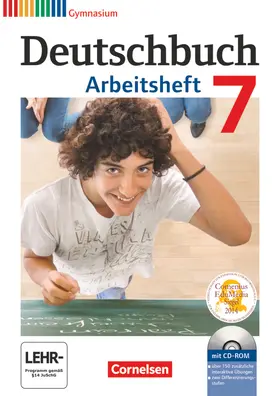 Grunow / Schurf / Mielke |  Deutschbuch 7. Schuljahr. Gymnasium Allgemeine Ausgabe. Arbeitsheft mit Lösungen und CD-ROM | Buch |  Sack Fachmedien