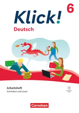 Thomsen / Braun / Quinten |  Klick! 6. Schuljahr - Deutsch - Ausgabe ab 2024 - Schreiben und Lesen - Arbeitsheft mit Lösungen und digitalen Medien | Buch |  Sack Fachmedien