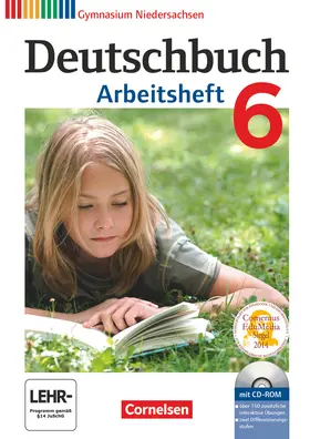 Grunow / Schurf / Horwitz |  Deutschbuch 6. Schuljahr. Arbeitsheft mit Lösungen und Übungs-CD-ROM. Gymnasium Niedersachsen | Buch |  Sack Fachmedien