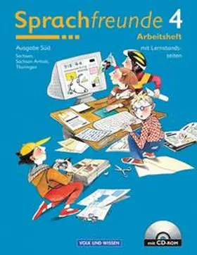Bartonicek / Fürniß / Kasten |  Sprachfreunde 4. Arbeitsheft mit CD-ROM. Östliche Bundesländer (Süd). Neubearbeitung | Buch |  Sack Fachmedien