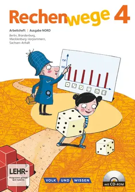 Fuchs / Grohmann / Käpnick |  Rechenwege 4. Schuljahr Nord. Arbeitsheft mit CD-ROM | Buch |  Sack Fachmedien