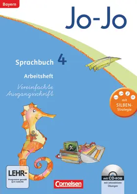 Brinster / Kiener |  Jo-Jo Sprachbuch - Grundschule Bayern. 4. Jahrgangsstufe - Arbeitsheft in Vereinfachter Ausgangsschrift mit interaktiven Übungen auf scook.de | Buch |  Sack Fachmedien