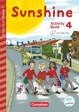 Beattie / Schröder / Keller |  Sunshine - Early Start Edition 4. Schuljahr - Neubearbeitung und Nordrhein-Westfalen - Activity Book mit Audio-CD, Minibildkarten und Faltbox | Buch |  Sack Fachmedien