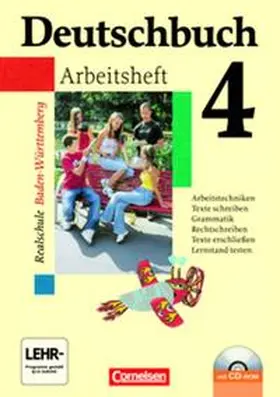 Biermann / Diehm / Ferrante-Heidl |  Deutschbuch 4: 8. Schuljahr. Arbeitsheft mit Lösungen und CD-ROM. Realschule Baden-Württemberg | Buch |  Sack Fachmedien