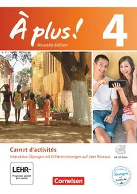 Jorißen / Mann-Grabowski |  À plus! Nouvelle édition. Band 4. Carnet d'activités mit interaktiven Übungen auf scook.de | Buch |  Sack Fachmedien