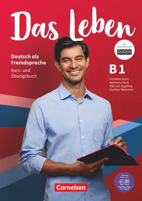 Nielsen / Kuhn / Funk |  Das Leben - Deutsch als Fremdsprache - Allgemeine Ausgabe - B1: Gesamtband. Kurs- und Übungsbuch - Mit PagePlayer-App | Buch |  Sack Fachmedien