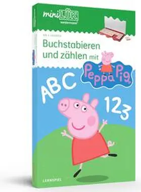 Bierwald |  miniLÜK. Kindergarten/Vorschule Set Buchstabieren und zählen mit Peppa Pig | Buch |  Sack Fachmedien