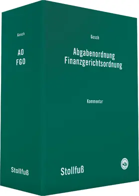 Abgabenordnung Finanzgerichtsordnung Kommentar - online | Stollfuß Medien | Datenbank | sack.de
