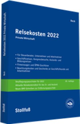 Deck | Reisekosten 2022 | Buch | 978-3-08-311022-4 | sack.de