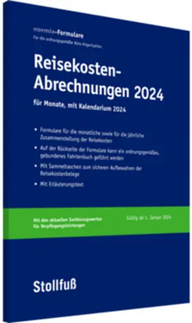 Reisekosten-Abrechnung 2024 mit Kalendarium | Buch | 978-3-08-311224-2 | sack.de