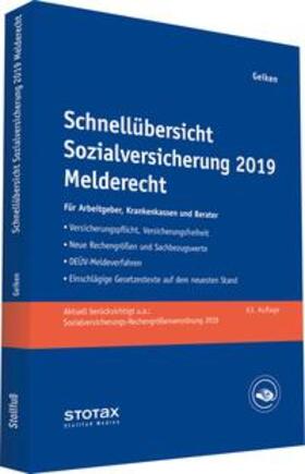 Geiken | Schnellübersicht Sozialversicherung 2019 Melderecht | Buch | 978-3-08-314119-8 | sack.de