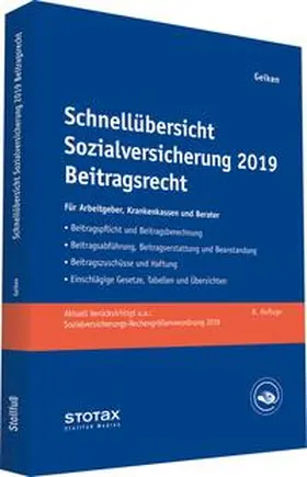 Geiken |  Schnellübersicht Sozialversicherung 2019 Beitragsrecht | Buch |  Sack Fachmedien