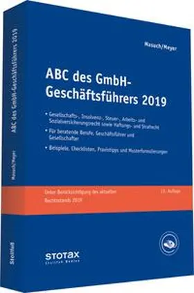 Masuch / Meyer | ABC des GmbH-Geschäftsführers 2019 | Buch | 978-3-08-316013-7 | www.sack.de