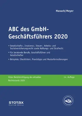Masuch / Meyer | ABC des GmbH-Geschäftsführers 2020 | Buch | 978-3-08-316014-4 | www.sack.de