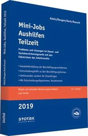 Abels / Besgen / Deck | Mini-Jobs, Aushilfen, Teilzeit 2019 | Buch | 978-3-08-317619-0 | www.sack.de