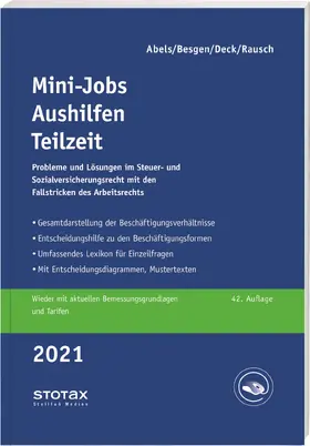 Abels / Pauken / Deck | Mini-Jobs, Aushilfen, Teilzeit 2021 | Buch | 978-3-08-317621-3 | www.sack.de