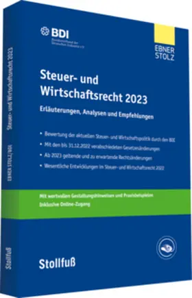 BDI / Ebner Stolz / Höreth | Steuer- und Wirtschaftsrecht 2023 | Buch | 978-3-08-318459-1 | sack.de