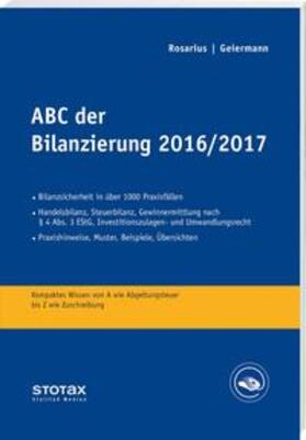 Geiermann / Odenthal / Rosarius |  ABC der Bilanzierung 2016/2017 | Buch |  Sack Fachmedien