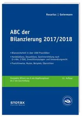 Geiermann / Rosarius | ABC der Bilanzierung 2017/2018 | Buch | 978-3-08-318917-6 | www.sack.de