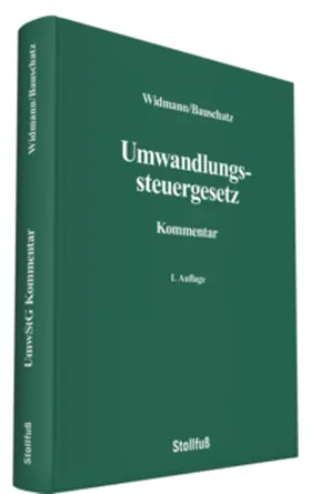 Widmann / Bauschatz / Dr. Bauschatz |  Umwandlungssteuergesetz Kommentar | Buch |  Sack Fachmedien