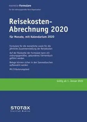 Reisekosten-Abrechnung 2020 mit Kalendarium | Buch | 978-3-08-321120-4 | sack.de