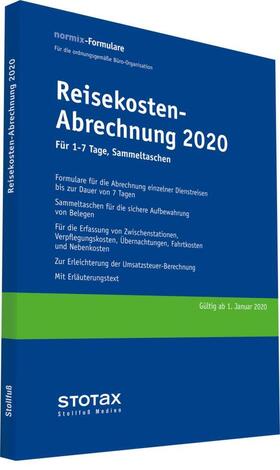 Reisekosten-Abrechnung 2020, für 1-7 Tage, Sammeltaschen | Buch | sack.de