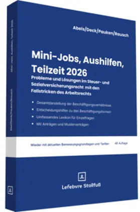 Abels / Pauken / Deck | Mini-Jobs, Aushilfen, Teilzeit 2026 | Buch | 978-3-08-327626-5 | www.sack.de