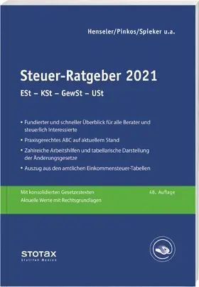 Henseler / Pinkos / Püschner | Steuer-Ratgeber 2021 | Buch | 978-3-08-327721-7 | sack.de