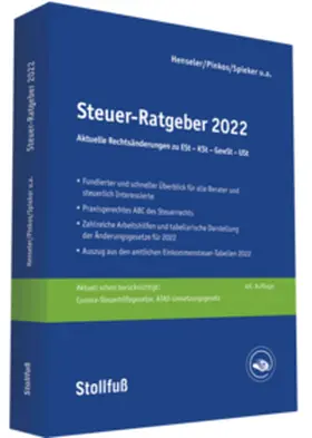 Henseler / Pinkos / Püschner | Henseler, F: Steuer-Ratgeber 2022 | Buch | sack.de