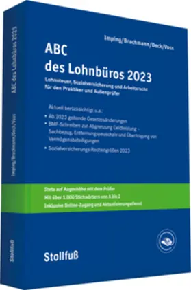Imping / Brachmann / Deck | ABC des Lohnbüros 2023 | Buch | 978-3-08-327823-8 | www.sack.de